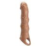 Pretty Love Extension Penis Sleeve with Modular Length Blocks Brown – 28 cm